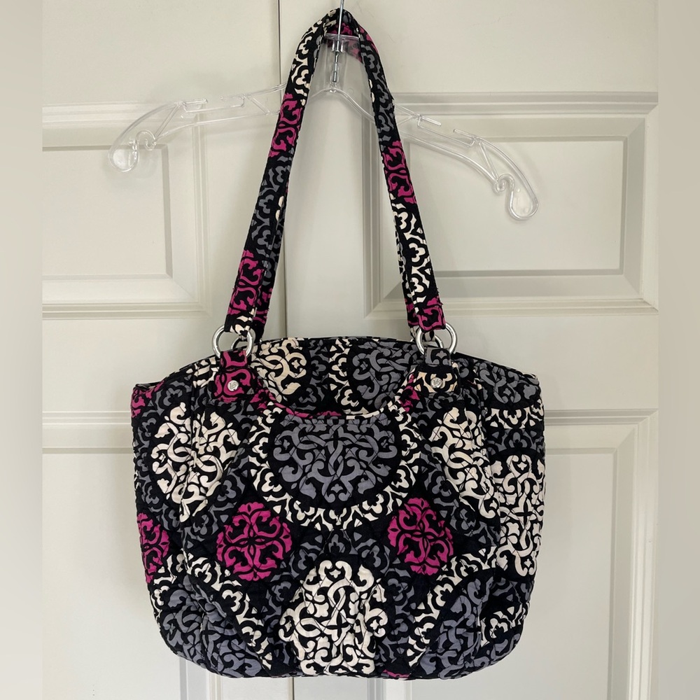 Vera Bradley Retired Quilted Glenna Tote Canterbury Magenta